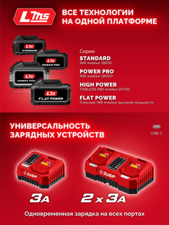 ЗУБР 20 В, 1 порт, 1 х 3 А, зарядное устройство для LMS АКБ (БЗУ-20-1)