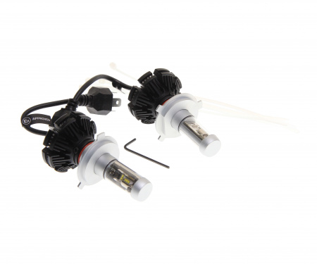 Автолампа H4 BRIGHT WHITE 10 SMD 6000K со встроенным блоком (2шт) 12V-24V MEGAPOWER /1/10