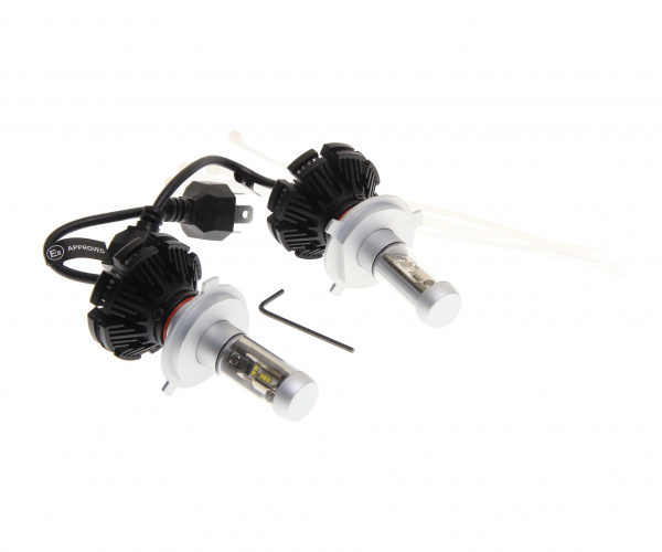 Автолампа H4 BRIGHT WHITE 10 SMD 6000K со встроенным блоком (2шт) 12V-24V MEGAPOWER /1/10