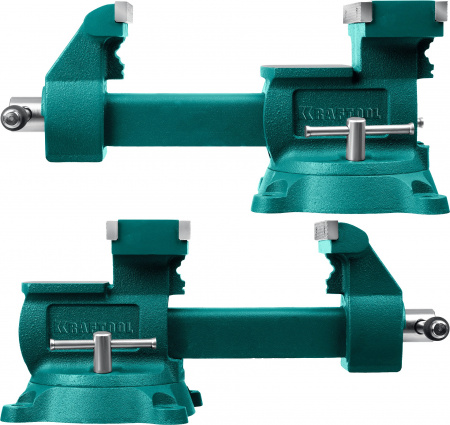 KRAFTOOL Reversible 200 мм, расход 368 мм, Слесарные тиски (32705-200)