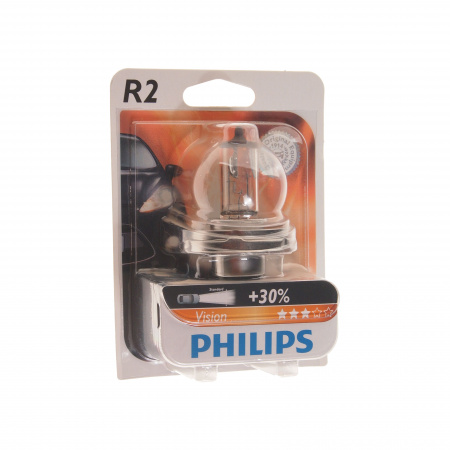 Автолампа R2 (45/40) P45t-41 (блистер) 12V PHILIPS 1/10/200
