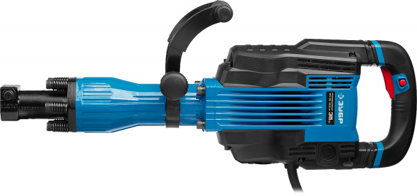 ЗУБР Бетонолом, 35 Дж, 1600 Вт, АВТ, отбойный молоток HEX-30, Профессионал (ЗМ-35-1600 ВК)