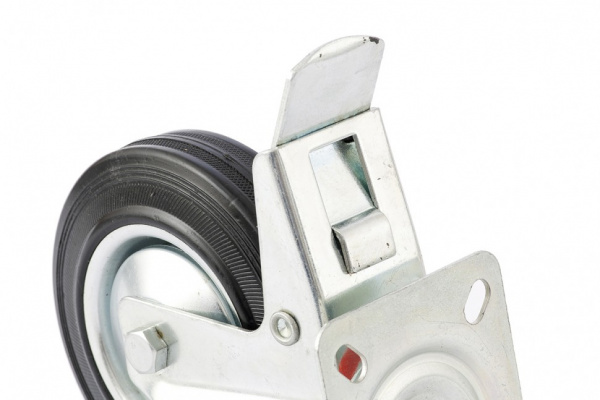 Колесо поворотное с тормозом D 160 мм, крепление  платформенное Сибртех Колесо поворотное с тормозом D 160 мм, крепление  платформенное Сибртех