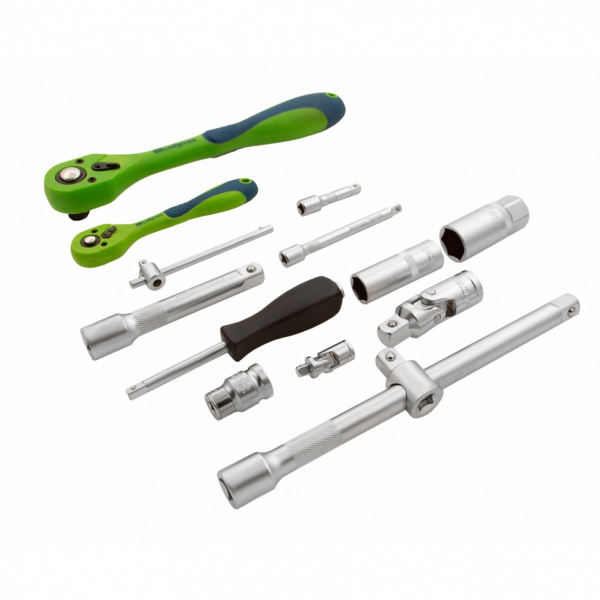 Набор инструментов 82 предмета, CrV, 1/2", 1/4" Сибртех Набор инструментов 82 предмета, CrV, 1/2", 1/4" Сибртех