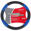 Оплетка руля MIS-LT35A (M) BLACK/BLUE кожа MISTAR /1/25