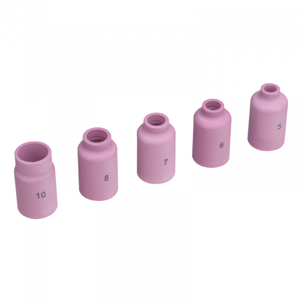 Набор керамических сопел для газовой линзы № 5, 6, 7, 8, 10 Denzel