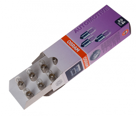 Автолампа T4W (BA9s) 24V OSRAM /10/50 HIT