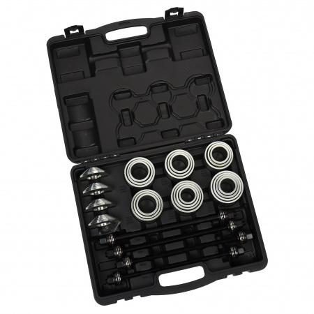 Набор для замены сайлентблоков, втулок и подшип 28пр.(75,77,80,85мм; M10, M12, M14, M16 L-350мм; Ø: 34-82мм L-55мм) в кейсе LG-94610 LIGE /1