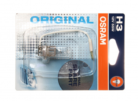 Автолампа H3 (55) PK22s (блистер) 12V OSRAM /1/10