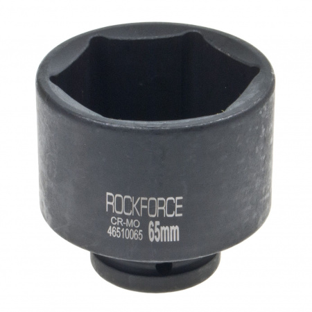 Головка торцевая 65мм 3/4" 6-гранная ударная удлиненная L=90мм ROCKFORCE RF-46510065 /1/20