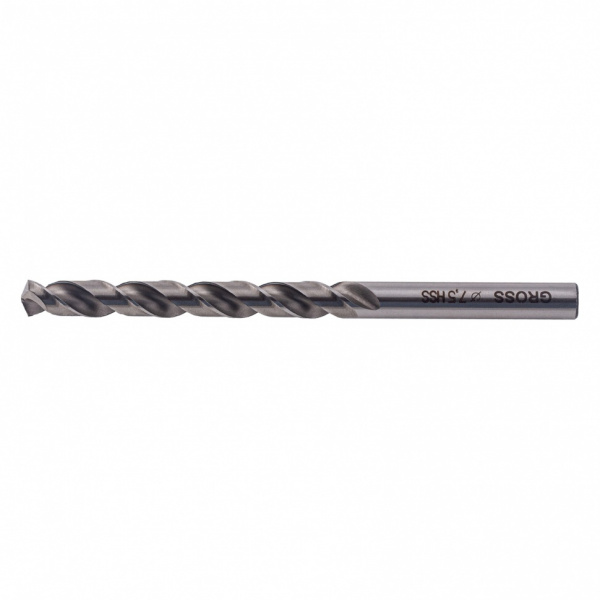 Сверло спиральное по металлу, 7.5 мм, HSS, 338 W Gross