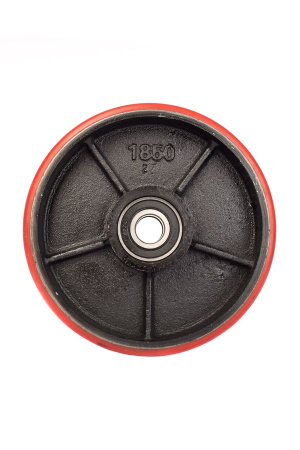 Колесо полиуретан 180х50 мм с подшипником для тележек гидравлических для BF/DF-III/RHP/AC/DF/CW2