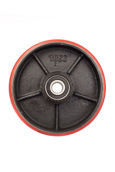 Колесо полиуретан 180х50 мм с подшипником для тележек гидравлических для BF/DF-III/RHP/AC/DF/CW2