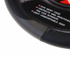 Оплетка руля MIS-LT34C(S) BLACK/GREY кожа MISTAR /1/25
