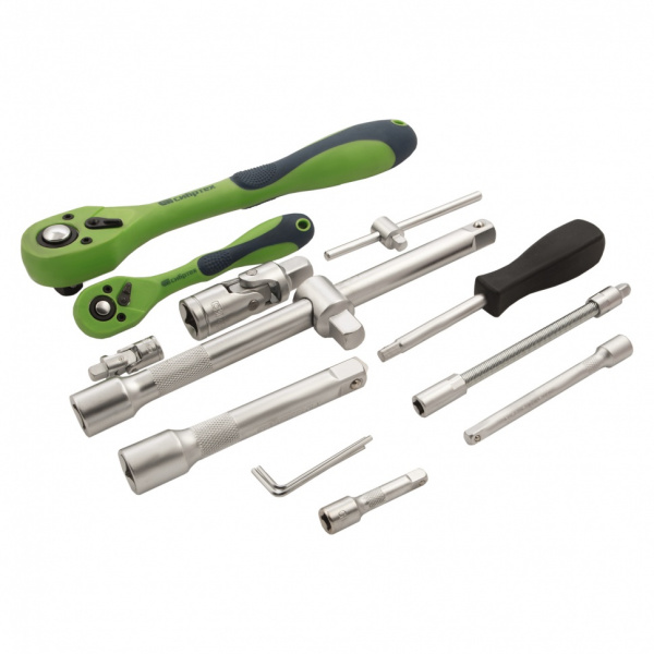 Набор инструментов 94 предмета, CrV, 1/2", 1/4" Сибртех Набор инструментов 94 предмета, CrV, 1/2", 1/4" Сибртех