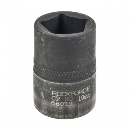 Головка торцевая 19мм 1/2" 5-гранная ударная L=40мм ROCKFORCE RF-65019 /1/120/ Головка торцевая 19мм 1/2" 5-гранная ударная L=40мм ROCKFORCE RF-65019 /1/120/