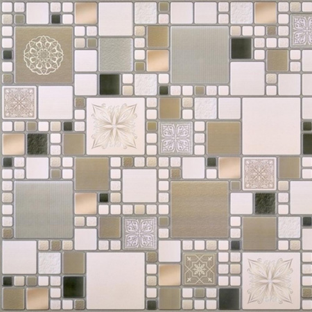 Панель стеновая ПВХ модерн оливковый 0,96х0,48м Регул (10)