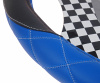 Оплетка руля MIS-LT35A (M) BLACK/BLUE кожа MISTAR /1/25