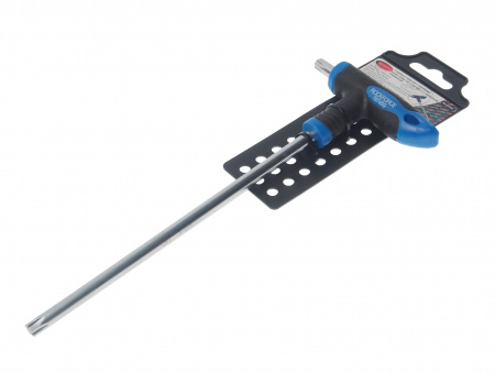 Ключ TORX T45х200ммRF-76745G: Т-образный с прорезиненной рукояткой, на пластиковом держателе  ROCKFORCE /1