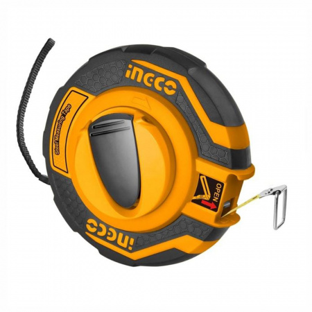 Рулетка геодезическая  30*12,5 мм стальная лента INGCO HSMT8430