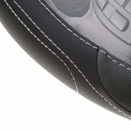 Оплетка руля MIS-17STW55 (XL) BLACK/GREY MISTAR /1/25