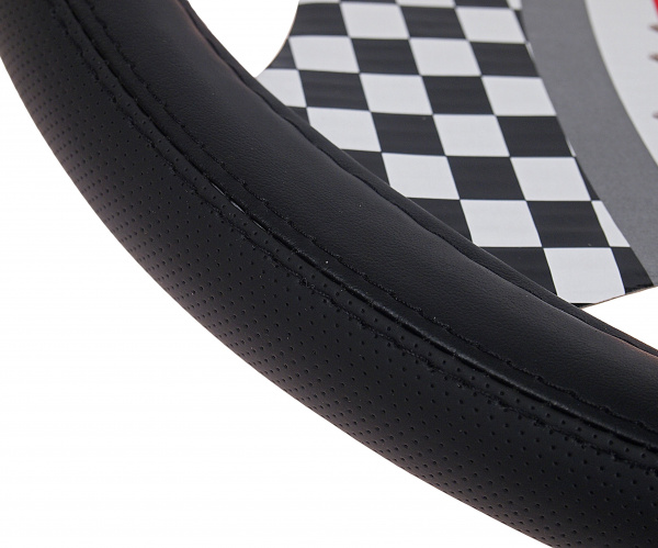 Оплетка руля MIS-2013LT04I(M) BLACK кожа MISTAR /1/25
