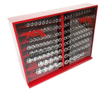 JTC Набор головок торцевых 1/2" 6-ти гранных 10-32мм 137 предметов в металлическом шкафу JTC