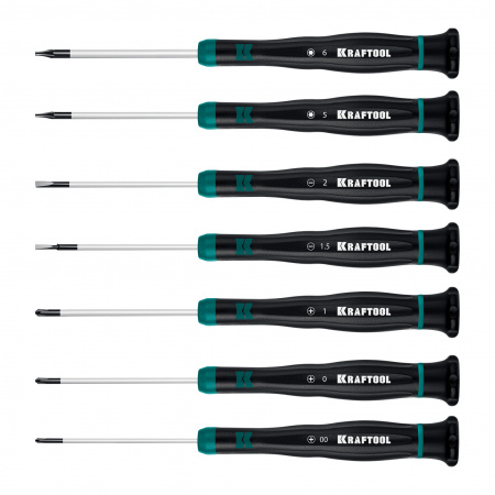 KRAFTOOL Precision 7, 7 предм., Набор отверток (25686)