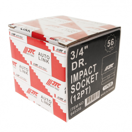 JTC Головка торцевая 3/4" 56мм 12-ти гранная ударная L=58мм JTC