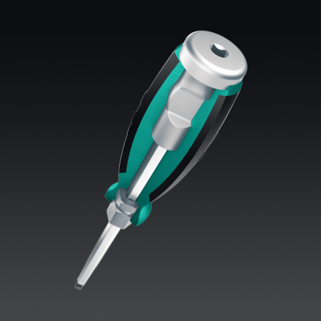 KRAFTOOL IMPACT 13 шт, сквозной стержень Cr-Mo, набор ударных отверток (25035)