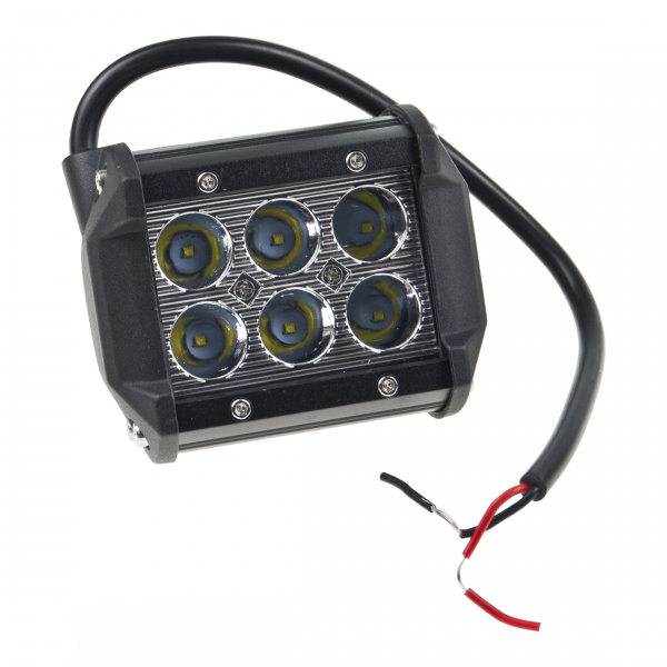 Фара рабочего света C-18W SPOT дальний 6LED, 97х75мм 10-30V  MISTAR /1 Фара рабочего света C-18W SPOT дальний 6LED, 97х75мм 10-30V  MISTAR /1