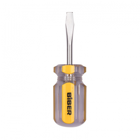 Отвертка Biber 85579 Стандарт SL 6х38 мм (бочка)