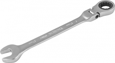 CFRW17 Ключ гаечный комбинированный трещоточный карданный, 17 мм