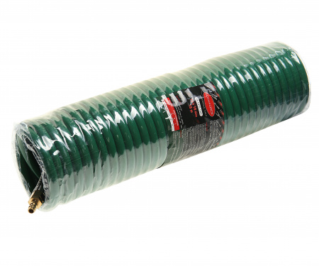 Шланг витой RF-1410-15M полиуретановый 10 х 14мм х 15м с быстроразъемами ROCKFORCE /1/20