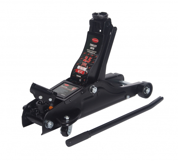 Домкрат гидравлический RF-T825010R, подкатной низкопрофильный 3т (h min 85мм,h max 385мм), в кейсе  ROCKFORCE /1