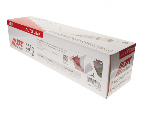 JTC Шприц маслозаливной 1500мл 90x360мм (полипропилен) JTC