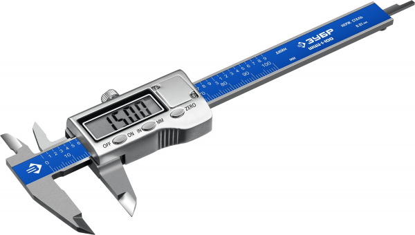 ЗУБР ШЦЦ-I-100-0.01, 100 мм, электронный штангенциркуль, Профессионал (34463-100)