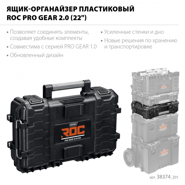 KETER ROC PRO GEAR 2.0 (22″) пластиковый ящик-органайзер (38374)