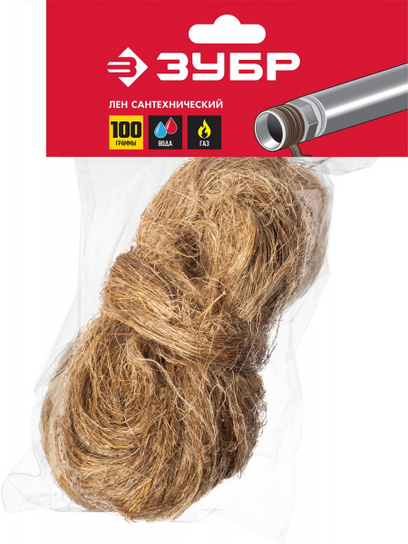 ЗУБР 100 г, Сантехнический лен (4-51991-100)