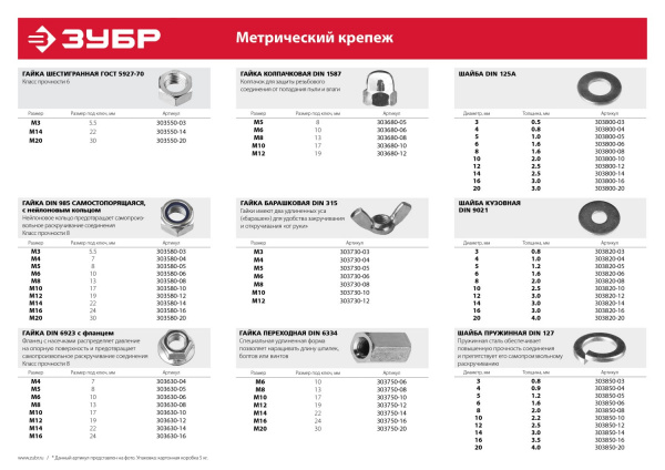ЗУБР ГОСТ ISO 4032-2014, кл. пр. 6, M14, цинк, 5 кг, шестигранная гайка (303550-14) ЗУБР ГОСТ ISO 4032-2014, кл. пр. 6, M14, цинк, 5 кг, шестигранная гайка (303550-14)