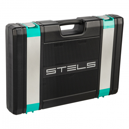 Набор инструментов, 1/4", 3/8", 1/2", Cr-V, S2, усиленный кейс, 216 предметов Stels Набор инструментов, 1/4", 3/8", 1/2", Cr-V, S2, усиленный кейс, 216 предметов Stels