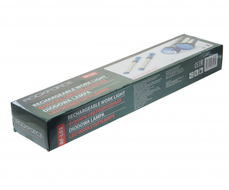 Лампа светодиодная RF-L03 аккумуляторная сборная (2х10W COB LED,2 магнита,2крючка,180гр.,1000Lm,2000mAh,зарядка12V,время раб.2ч,время заряд.4ч)ROCKFOR