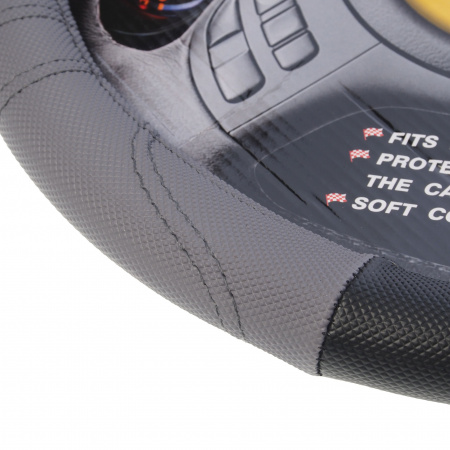Оплетка руля MIS-17STW19 (M) BLACK/GREY MISTAR /1/25