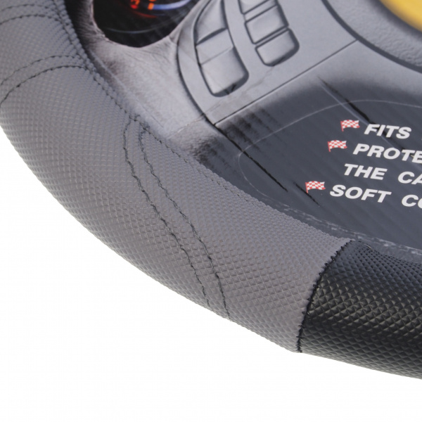 Оплетка руля MIS-17STW19 (M) BLACK/GREY MISTAR /1/25
