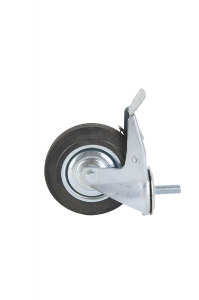 Колесо поворотное SCtB 63 160 мм резина с болтом и тормозом (F) Колесо поворотное SCtB 63 160 мм резина с болтом и тормозом (F)