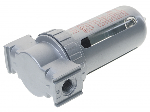 Фильтр влагоотделитель для пневмосистемы 1/4"(10bar температура воздуха 5-60С.10Мк ) ROCKFORCE /1