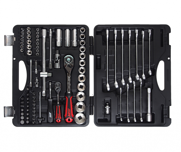 JTC Набор инструментов 85 предметов для поврежденных болтов и гаек 1/4",1/2" в кейсе JTC JTC Набор инструментов 85 предметов для поврежденных болтов и гаек 1/4",1/2" в кейсе JTC