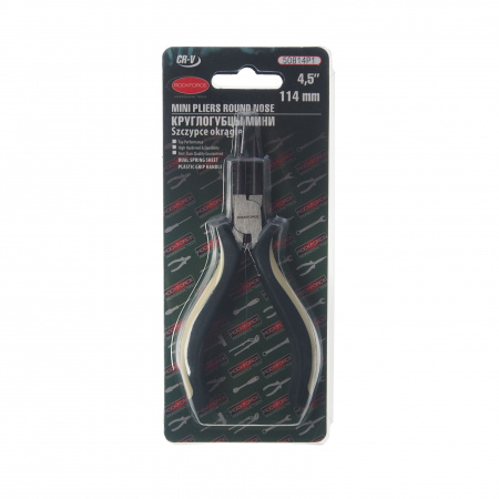 Круглогубцы RF-50814P1 мини Cr-V 4.5''-114мм, в блистере ROCKFORCE /1/