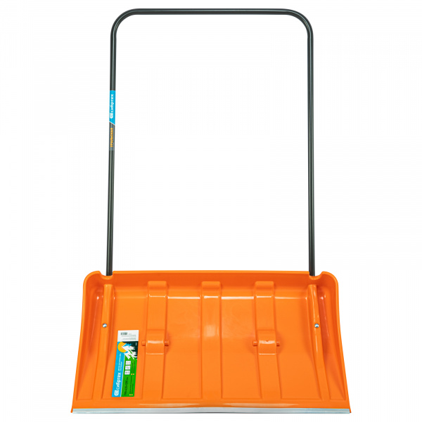 Движок для уборки снега пластиковый, 795х435х1280 мм, стальная рукоятка, усиленный// Сибртех