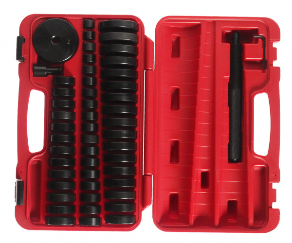 JTC Набор оправок для выпрессовки подшипников, втулок, сальников 18-74мм 50 предметов в кейсе JTC